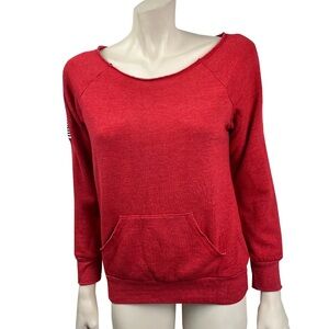 RWB Red Cut Neck Sweatshirt‎